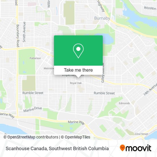 Scanhouse Canada map