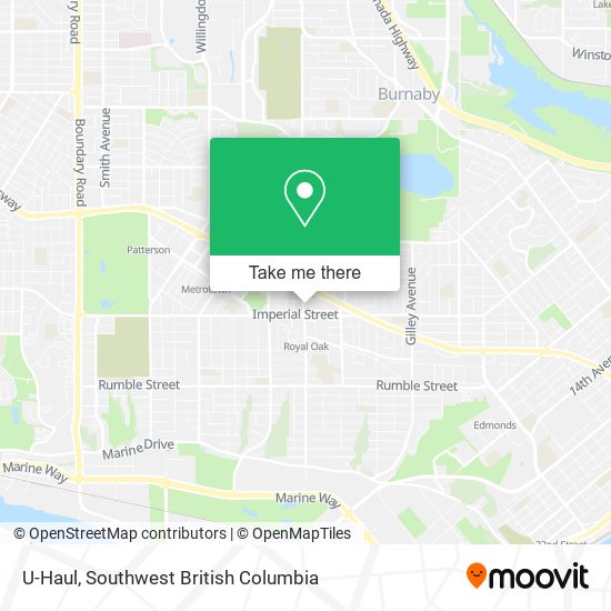 U-Haul map