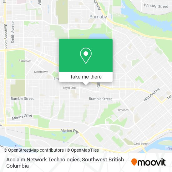 Acclaim Network Technologies map