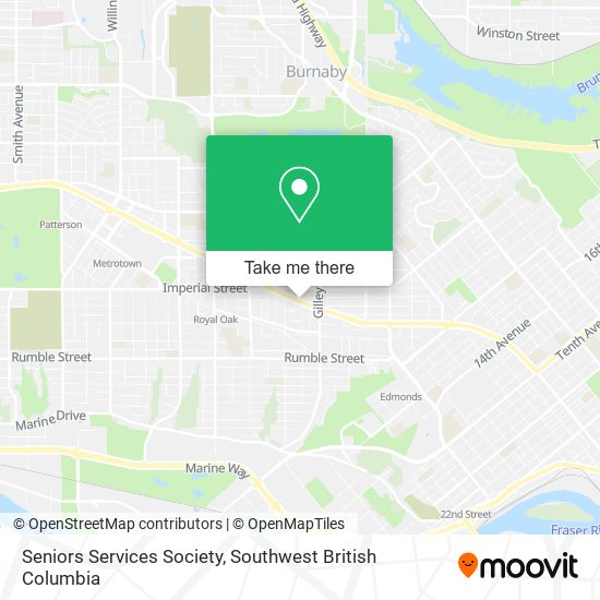 Seniors Services Society map