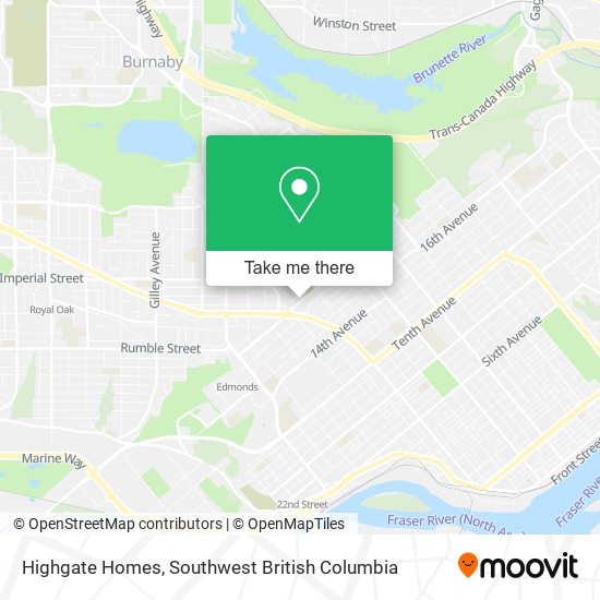 Highgate Homes map