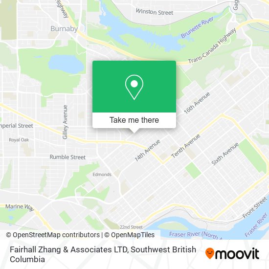 Fairhall Zhang & Associates LTD map