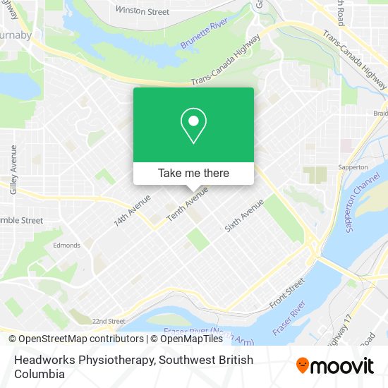 Headworks Physiotherapy map