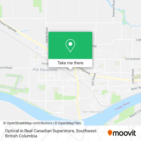 Optical in Real Canadian Superstore map