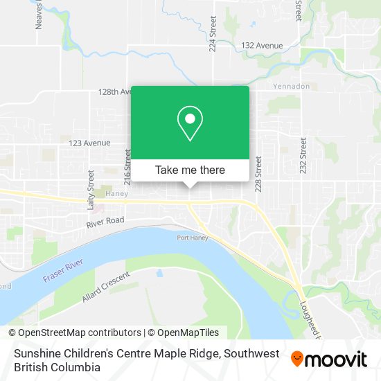 Sunshine Children's Centre Maple Ridge map