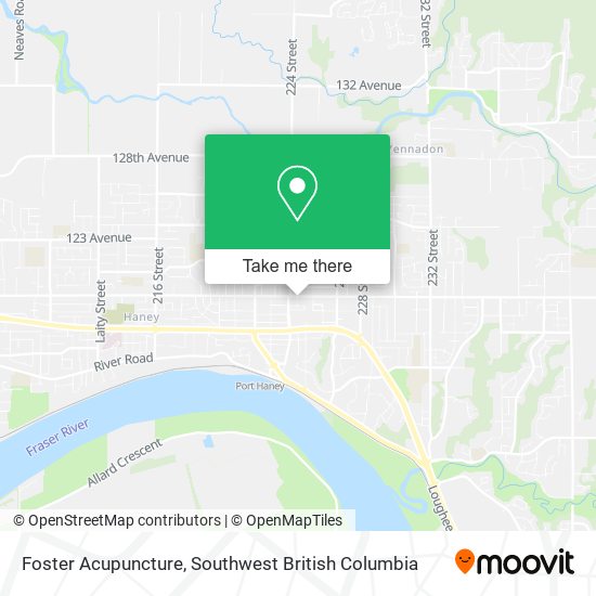 Foster Acupuncture map