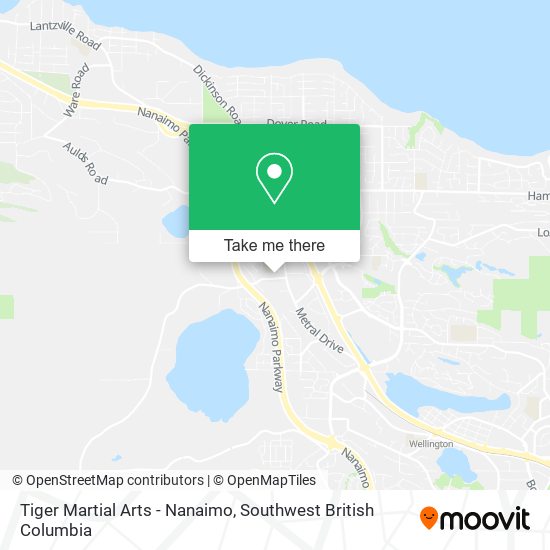 Tiger Martial Arts - Nanaimo map