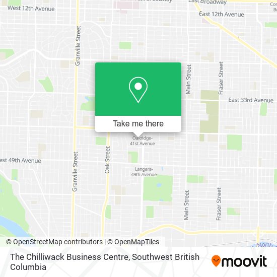 The Chilliwack Business Centre map