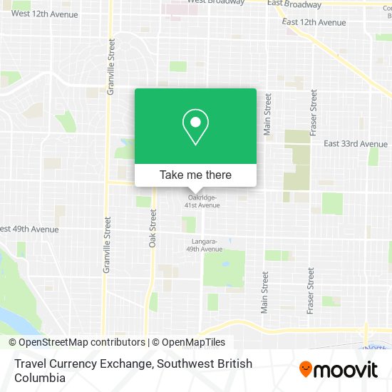 Travel Currency Exchange map