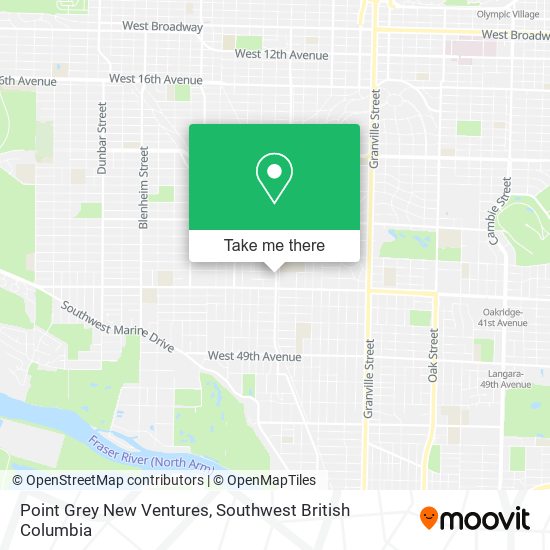 Point Grey New Ventures map