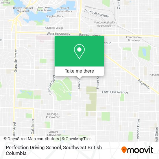 Perfection Driving School map