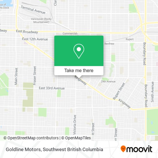 Goldline Motors map