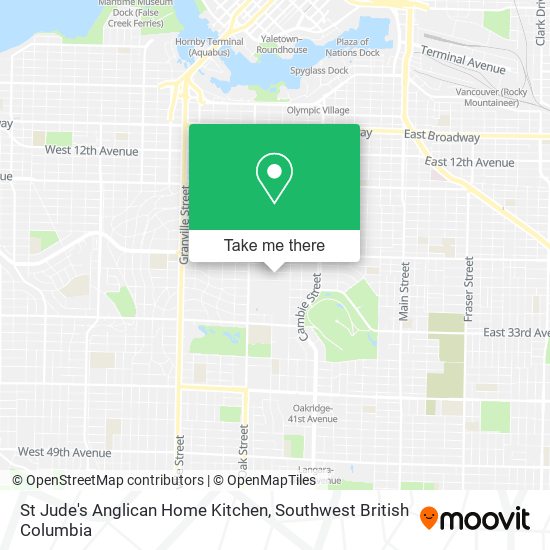 St Jude's Anglican Home Kitchen map