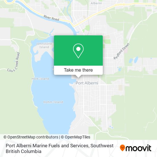 Port Alberni Marine Fuels and Services map