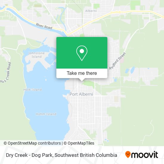 Dry Creek - Dog Park map