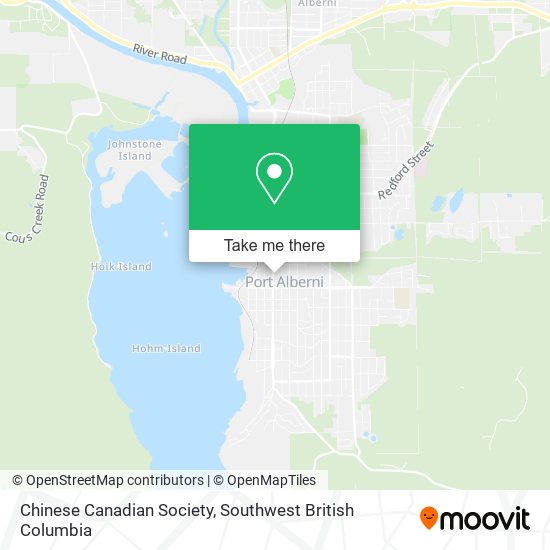 Chinese Canadian Society map