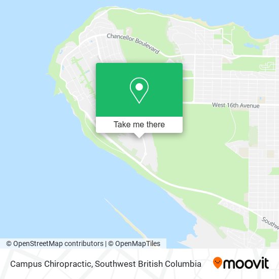 Campus Chiropractic map