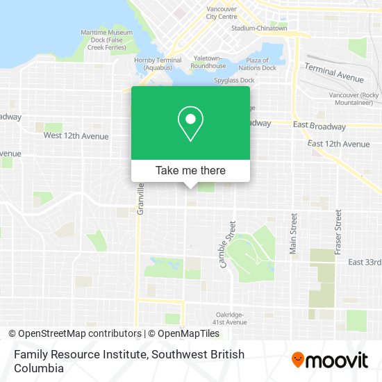 Family Resource Institute map