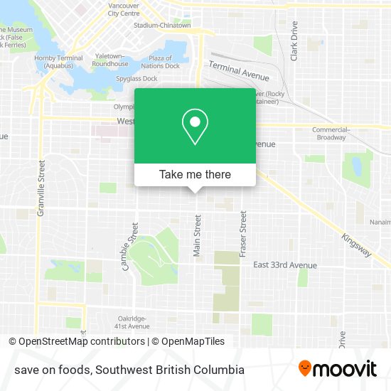 save on foods map