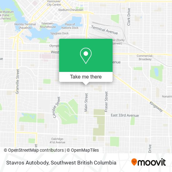 Stavros Autobody map