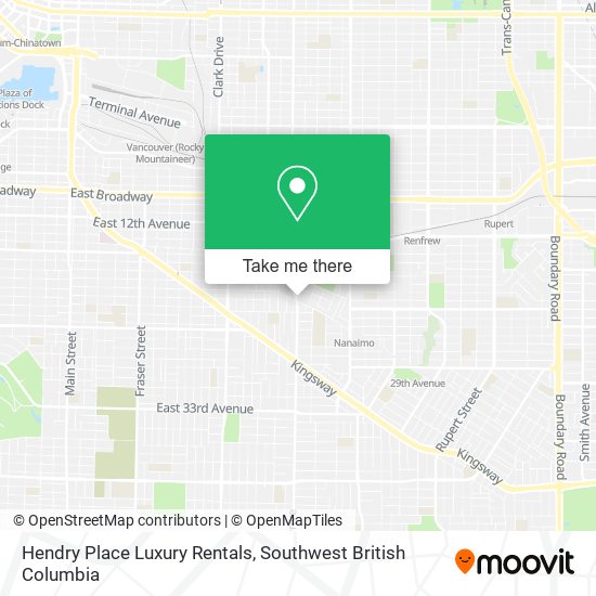 Hendry Place Luxury Rentals map