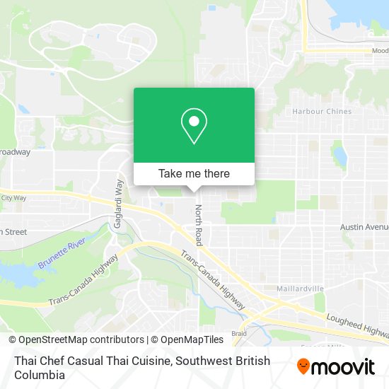 Thai Chef Casual Thai Cuisine map