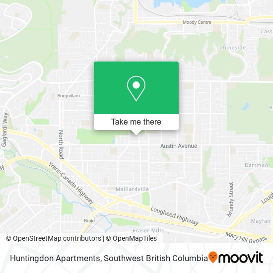 Huntingdon Apartments map