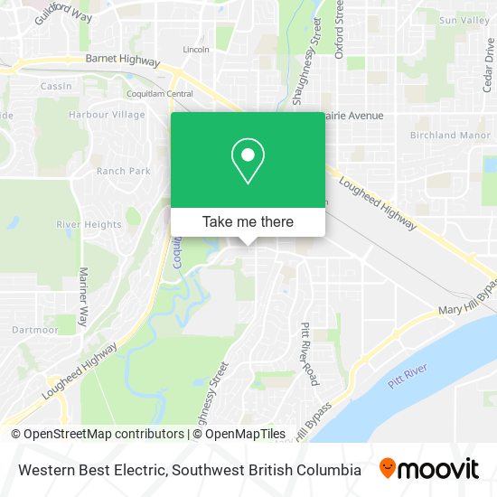 Western Best Electric map