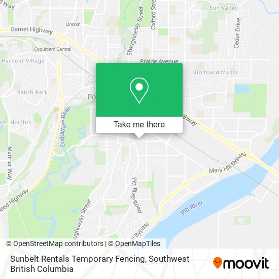 Sunbelt Rentals Temporary Fencing map