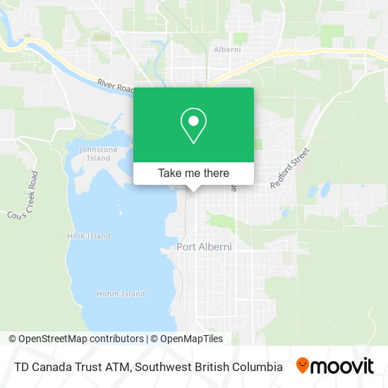 TD Canada Trust ATM map