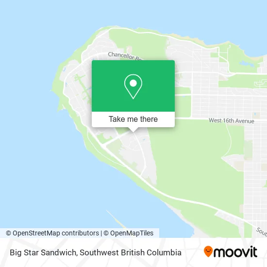 Big Star Sandwich map
