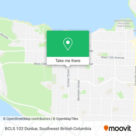 BCLS 102 Dunbar map