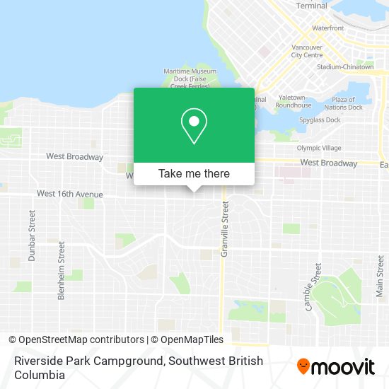 Riverside Park Campground map
