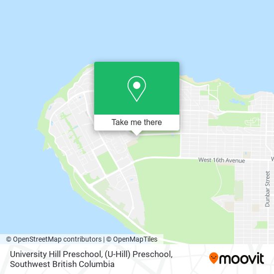 University Hill Preschool, (U-Hill) Preschool map