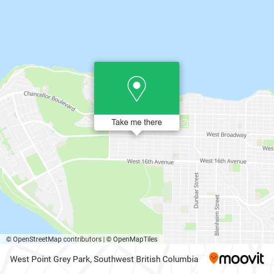 West Point Grey Park map