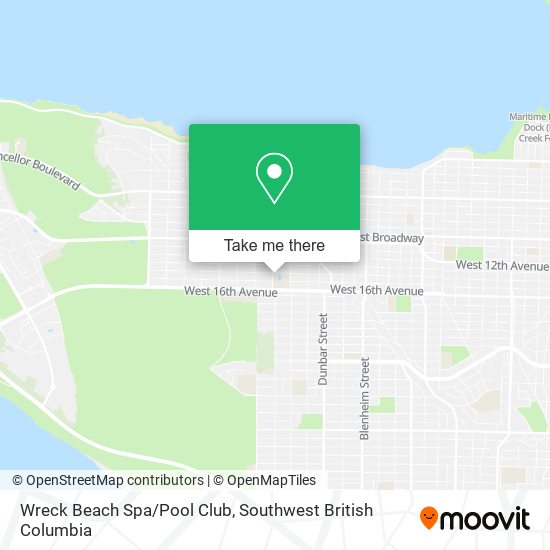 Wreck Beach Spa/Pool Club map