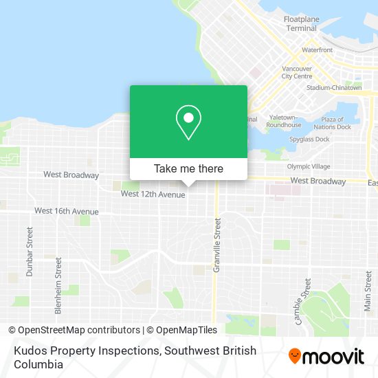 Kudos Property Inspections map