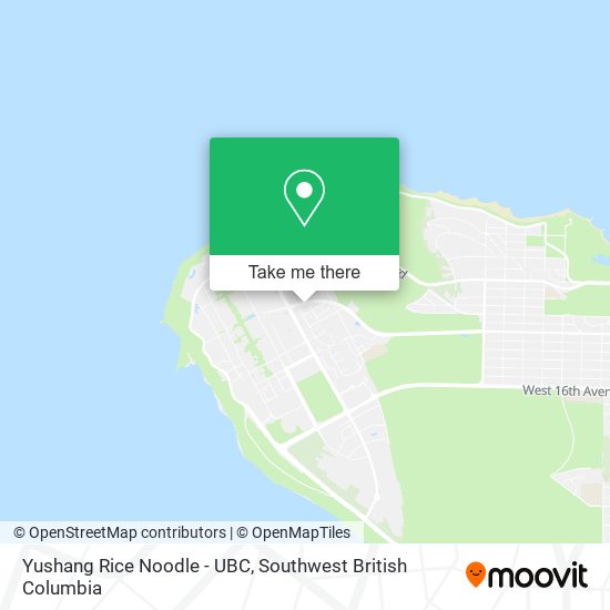 Yushang Rice Noodle - UBC map