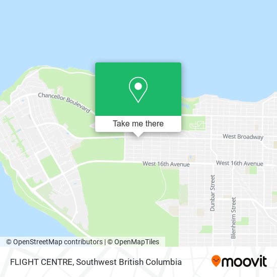 FLIGHT CENTRE map