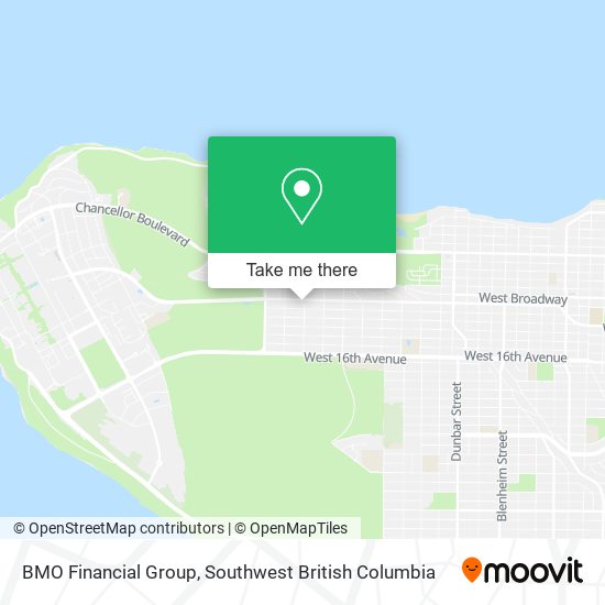 BMO Financial Group map