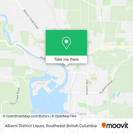 Alberni District Liquor map