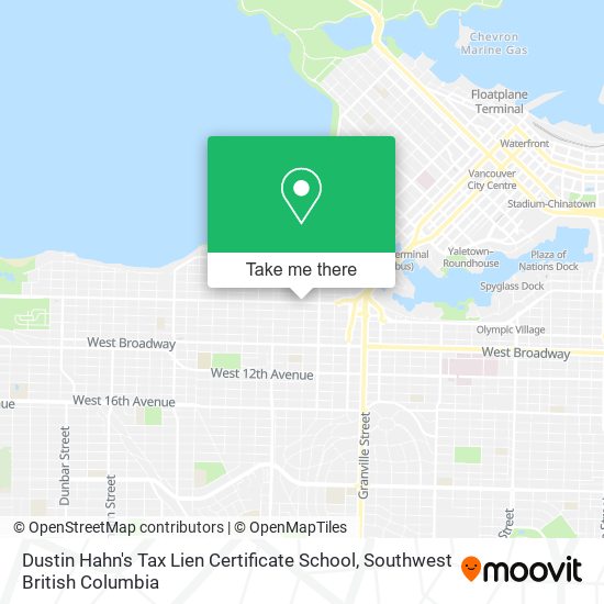 Dustin Hahn's Tax Lien Certificate School map