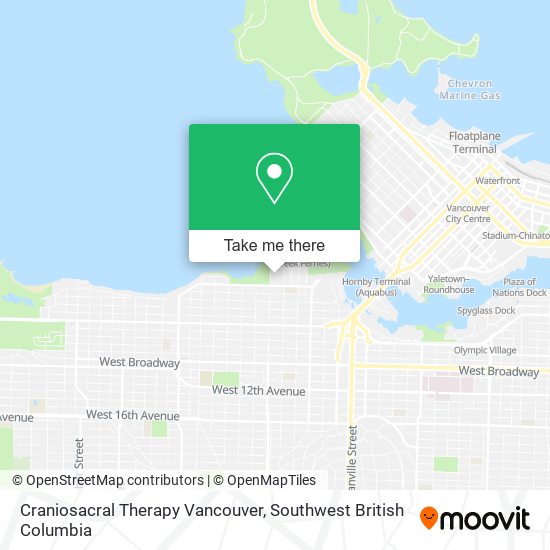 Craniosacral Therapy Vancouver map