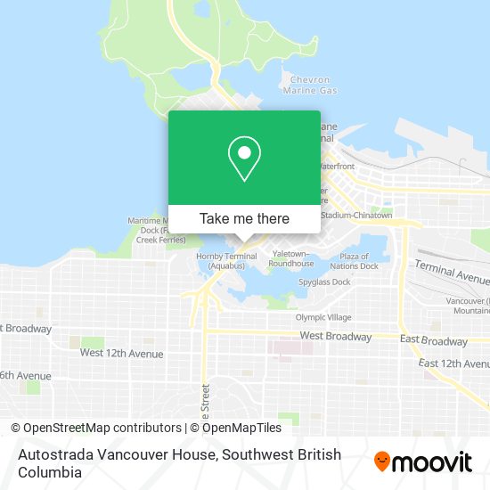 Autostrada Vancouver House map