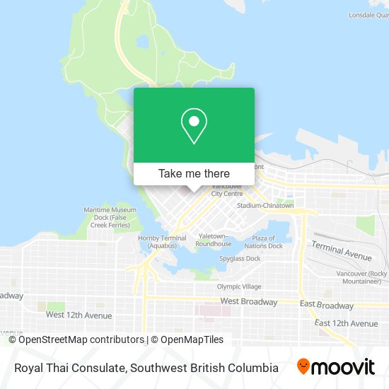 Royal Thai Consulate map