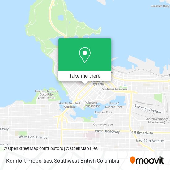 Komfort Properties map