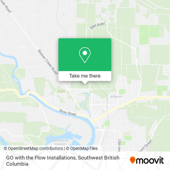 GO with the Flow Installations map