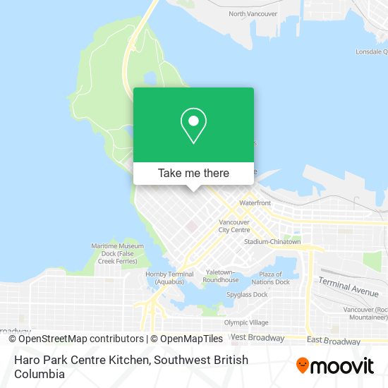Haro Park Centre Kitchen map