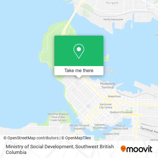 Ministry of Social Development map