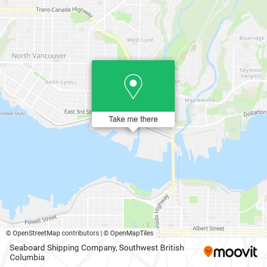 Seaboard Shipping Company map